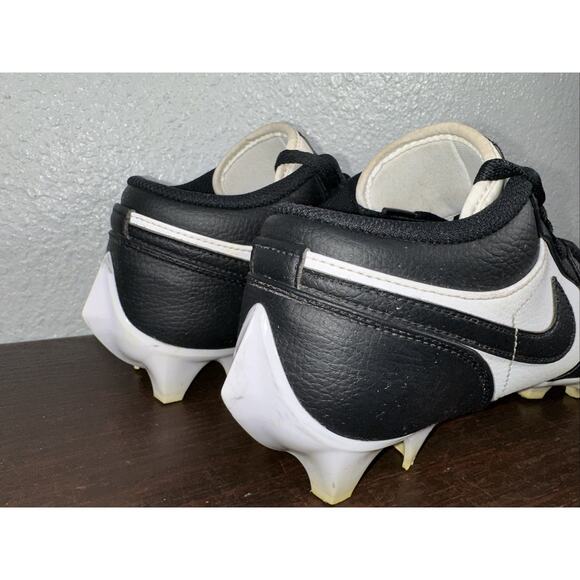 Nike Air Jordan 1 Low TD Football Cleats White/Black-Black Size 8 Pre Owned - Picture 4 of 9